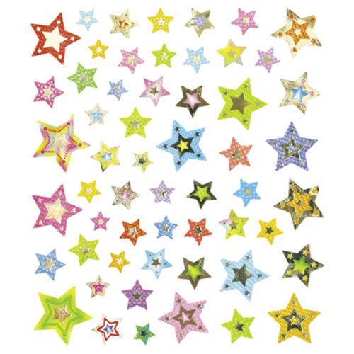 Sticker King - Cardstock Stickers with Foil Accents - Galactic Stars