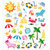 Sticker King - Clear Stickers with Foil Accents - Summer Icons