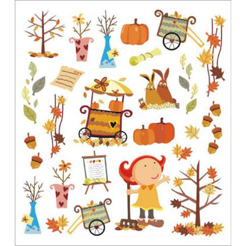 Sticker King - Clear Stickers with Foil Accents - Autumn Fest