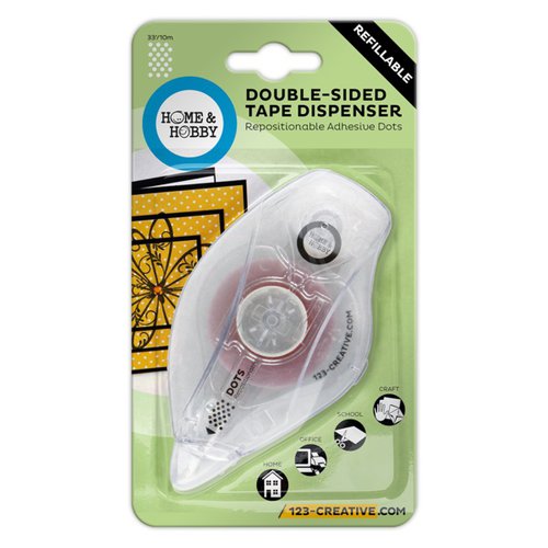 3L - Scrapbook Adhesives - Home and Hobby - Double Sided Tape Dispenser - Dots