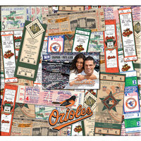 That's My Ticket - Major League Baseball Collection - 12 x 12 Postbound Scrapbook and Photo Album - Baltimore Orioles