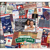 That's My Ticket - Major League Baseball Collection - 12 x 12 Postbound Scrapbook and Photo Album - Boston Red Sox - Fenway Park - 100th Anniversary