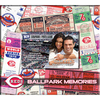That's My Ticket - Major League Baseball Collection - 8 x 8 Postbound Scrapbook and Photo Album - Cincinnati Reds
