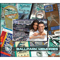 That's My Ticket - Major League Baseball Collection - 8 x 8 Postbound Scrapbook and Photo Album - Florida Marlins