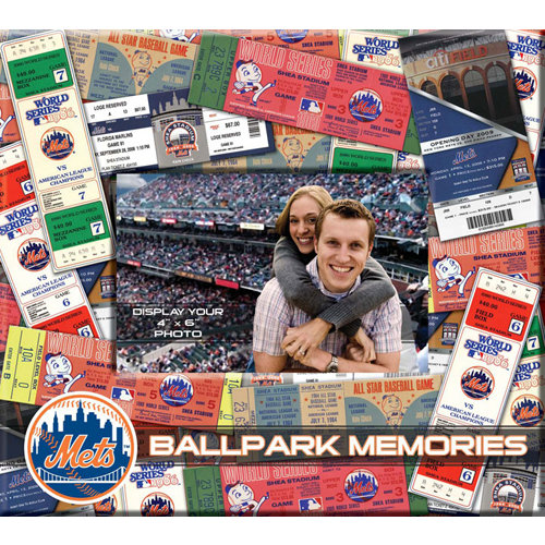 That's My Ticket - Major League Baseball Collection - 8 x 8 Postbound Scrapbook and Photo Album - New York Mets