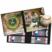 That's My Ticket - Major League Baseball Collection - 8 x 8 Mascot Ticket Album - Oakland Athletics - Stomper
