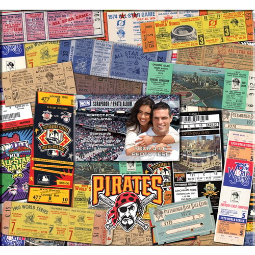 That's My Ticket - Major League Baseball Collection - 12 x 12 Postbound Scrapbook and Photo Album - Pittsburgh Pirates