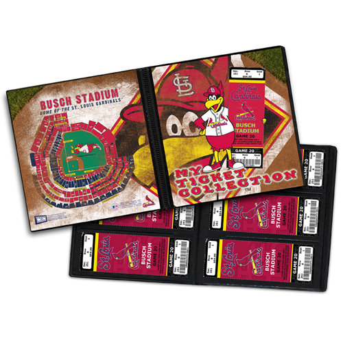 That's My Ticket - Major League Baseball Collection - 8 x 8 Mascot Ticket Album - St Louis Cardinals - Fredbird