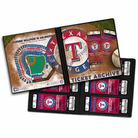 That's My Ticket - Major League Baseball Collection - 8 x 8 Ticket Album - Texas Rangers