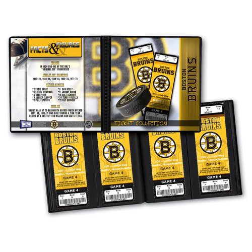 That's My Ticket - National Hockey League Collection - 8 x 8 Ticket Album - Boston Bruins