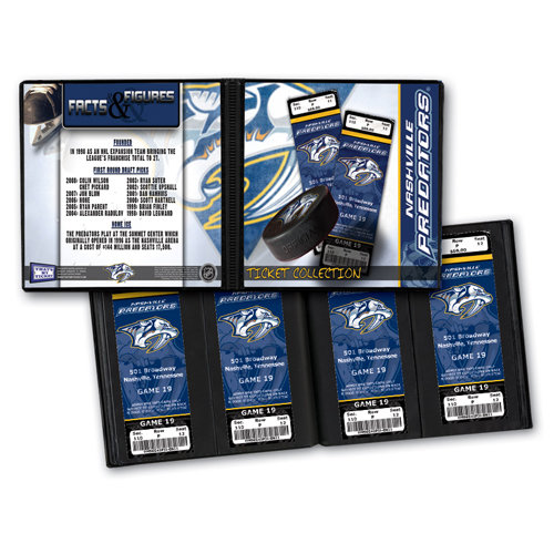 That's My Ticket - National Hockey League Collection - 8 x 8 Ticket Album - Nashville Predators