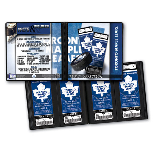 That's My Ticket - National Hockey League Collection - 8 x 8 Ticket Album - Toronto Maple Leafs