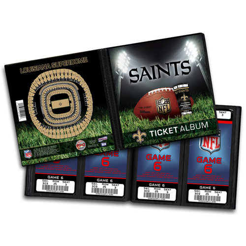 That's My Ticket - National Football League Collection - 8 x 8 Ticket Album - New Orleans Saints