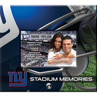 That's My Ticket - National Football League Collection - 8 x 8 Postbound Scrapbook and Photo Album - New York Giants