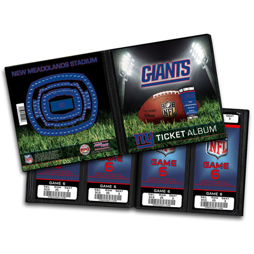 That's My Ticket - National Football League Collection - 8 x 8 Ticket Album - New York Giants