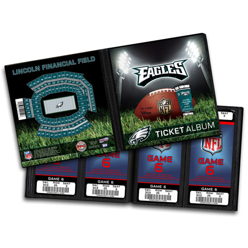 That's My Ticket - National Football League Collection - 8 x 8 Ticket Album - Philadelphia Eagles