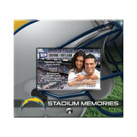 That's My Ticket - National Football League Collection - 8 x 8 Postbound Scrapbook and Photo Album - San Diego Chargers