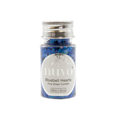 Nuvo - Blue Blossom Collection - Pure Sheen Confetti - Bluebell Hearts