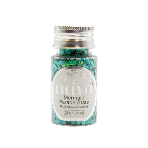 Nuvo - Merry and Bright Collection - Pure Sheen Confetti - Mermaid Parade Stars