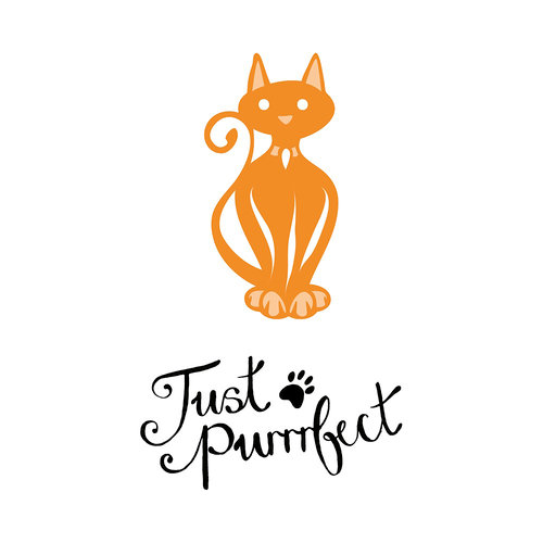 Tonic Studios - Rococo Petite Pampered Pets Die and Stamp Set - Just Purrfect