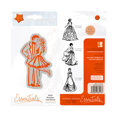 Tonic Studios - Belle Boutique Collection - Cling Mounted Rubber Stamps - Last Dance