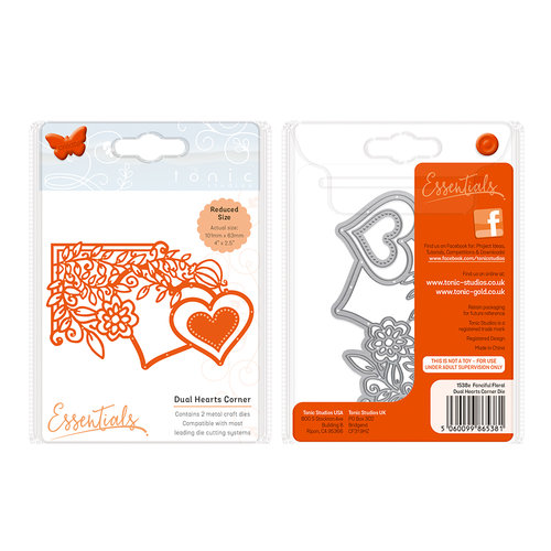 Tonic Studios - Fanciful Floral Collection - Metal Dies - Dual Hearts