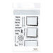 Tonic Studios - Clear Acrylic Stamps - Doodle Diary Stamp Set