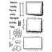 Tonic Studios - Clear Acrylic Stamps - Doodle Diary Stamp Set