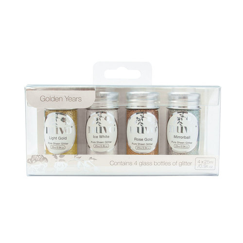 Nuvo - Pure Sheen Glitter - Golden Years - 4 Pack
