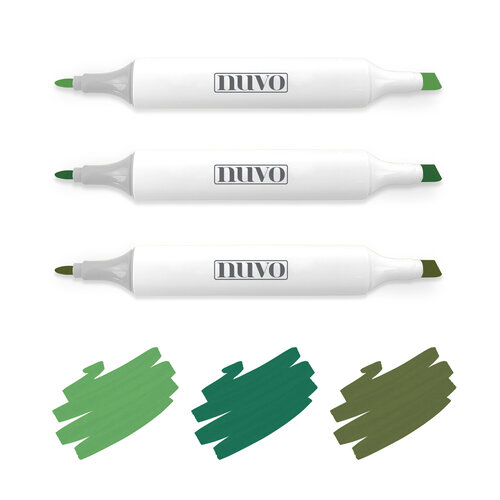 Nuvo - Creative Pens - Woodland Greens