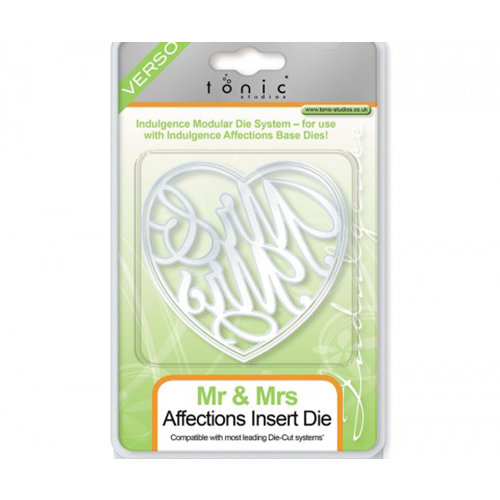 Tonic Studios - Indulgence Affections Dies - Insert - Mr and Mrs Heart