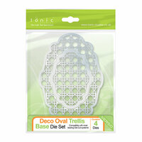 Tonic Studios - Metal Dies - Deco Oval Trellis Base