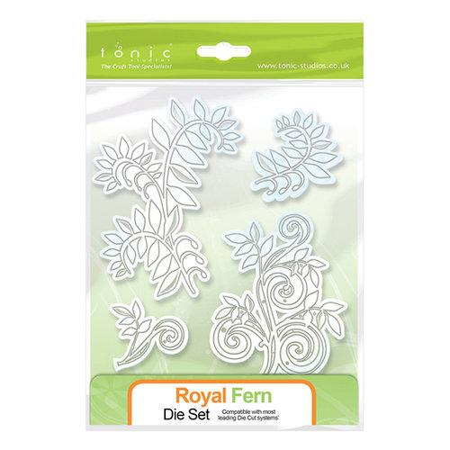 Tonic Studios - Metal Dies - Royal Fern Floral Flourish Embellishment Dies