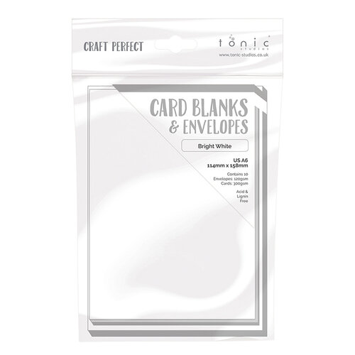 Tonic Studios - Craft Perfect - Card Blanks - Bright White - A6