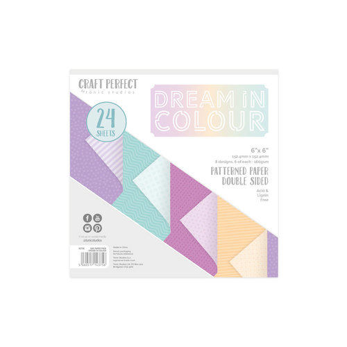 Tonic Studios - Craft Perfect - Luxury Card - 6 x 6 - Dream in Colour - 24 Sheets