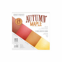 Tonic Studios - Craft Perfect - Pearlescent Card - 6 x 6 - Autumn Maple - 24 Sheets