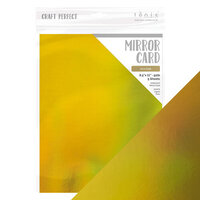 Tonic Studios - Tropical Paradise Collection - Craft Perfect - Mirror Card - 8.5 x 11 Paper - Inca Gold