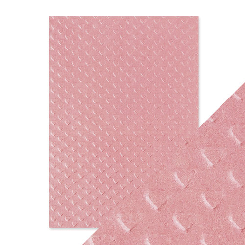Tonic Studios - Hand Crafted Embossed Cotton Paper - A4 -Blush Heartbeat - 5 Pack