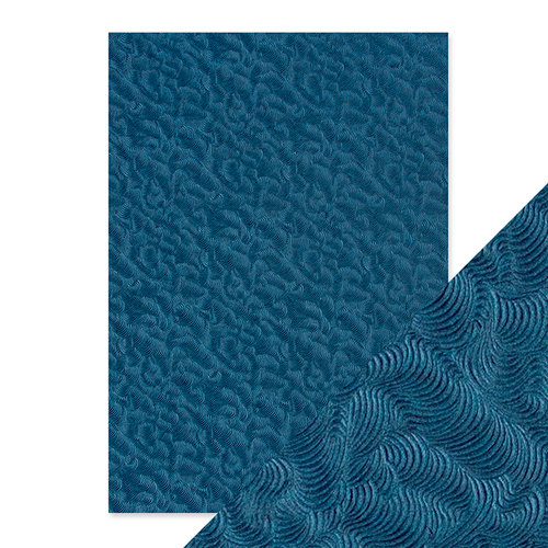 Tonic Studios - Hand Crafted Embossed Cotton Paper - A4 - Deep Sea Dive - 5 Pack