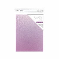 Tonic Studios - Dream In Colour Collection - Craft Perfect - Specialty Card with Embossed Accents - A4 - Lilac Waves - 5 Pack