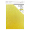 Tonic Studios - Spring Meadow Collection - Craft Perfect - 8.5 x 11 - Glitter Cardstock - Sherbet Lemon - 5 Pack