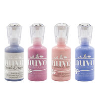 Nuvo - Blue Blossom Collection - Glitter, Jewel and Crystal Drops - 4 Pack Set