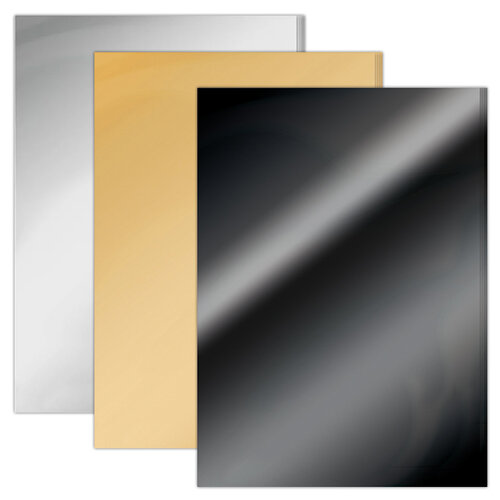 Tonic Studios - 8.5 x 11 Cardstock - Mirror Card - Satin and Gloss Essentials Pack