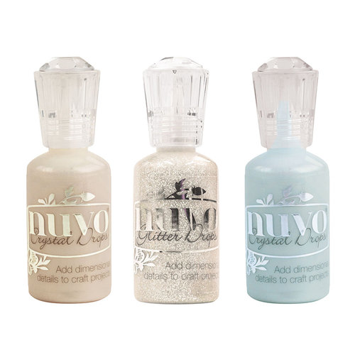 Nuvo - Ocean Air Collection - Glitter and Crystal Drops - 3 Pack Set