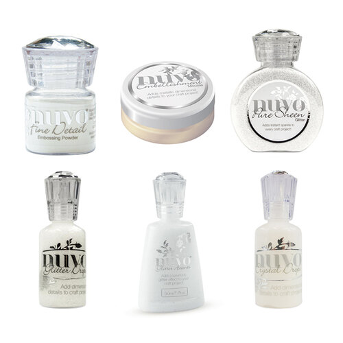 Nuvo - Glitter and Glimmer - White - 6 Pack Set