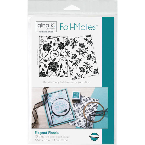 Gina K Designs - Foil-Mates - 5.5 x 8.5 - Background - Elegant Florals