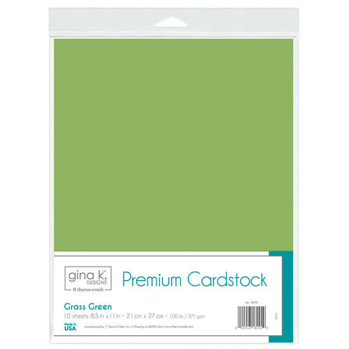 Therm O Web - Premium Cardstock - 8.5 x 11 - Grass Green - 10 Pack