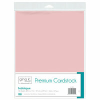 Gina K Designs - Premium Cardstock - 8.5 x 11 - Bubblegum - 10 Pack