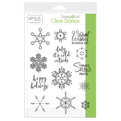 Gina K Designs - Christmas - Stamp n Foil - Clear Acrylic Stamps - Baby It's Cold Outside
