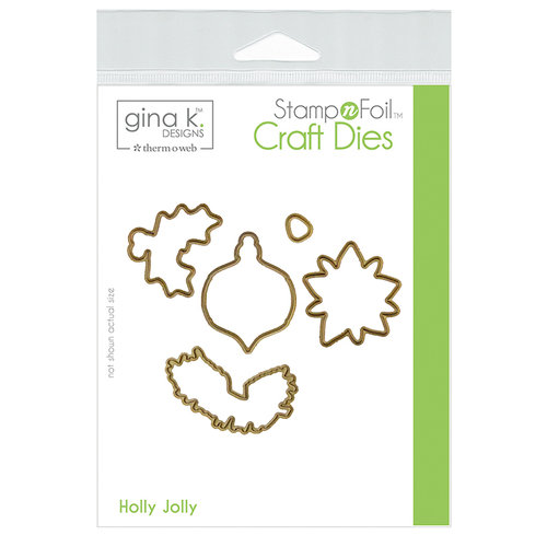 Therm O Web - Christmas - Stamp n Foil - Craft Dies - Holly Jolly